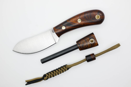 *Limited Edition* LT Wright Knives Camp MUK - Flat Grind - A2 Steel - Desert Ironwood - FREE Black Liners! - 3