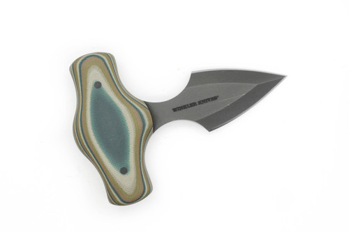 Winkler Knives - Push Dagger - 80CRV2 Steel - Full Double Edge - Smooth Camo G10 Handle