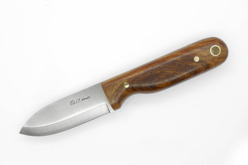 LT Wright Knives Bushbaby - A2 Steel - Scandi Grind - Desert Ironwood w/ FREE Black Liners - 4