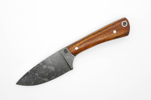 LT Wright Knives Companion - 1075 Steel - Flat Grind - Desert Ironwood w/ Black Liners - 3