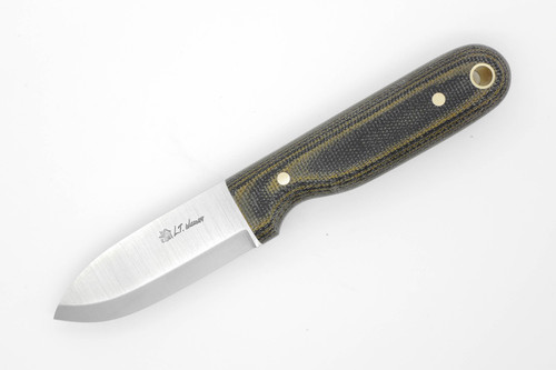 LT Wright Knives Bushbaby - A2 Steel - Scandi Grind - Camo Canvas - Matte Finish