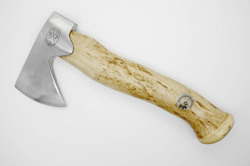 Karesuando Kniven 3638 Unna Aksu Hunters Axe - Natural Curly Birch - Stainless Steel - 3