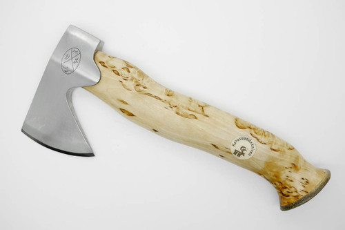 Karesuando Kniven 3638 Unna Aksu Hunters Axe - Natural Curly Birch - Stainless Steel - 7