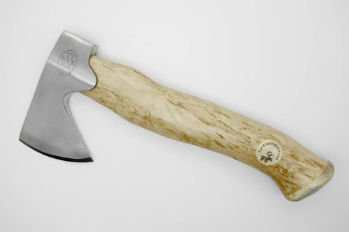 Karesuando Kniven 3638 Unna Aksu Hunters Axe - Natural Curly Birch - Stainless Steel - 8