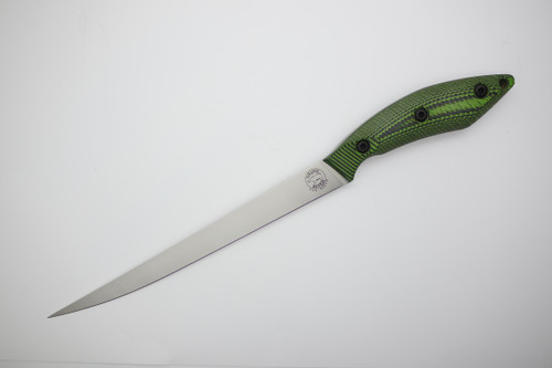 White River Knives Pro Fillet - 8 Inch Blade - Black and Toxic Green G10 Handle