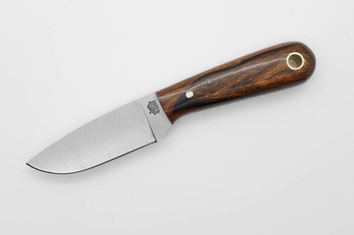 LT Wright Knives: Frontier First - O1 Tool Steel - Flat Grind - Desert Ironwood w/ Black Liners - 8