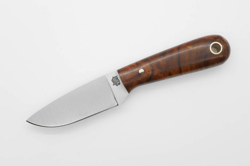 LT Wright Knives: Frontier First - O1 Tool Steel - Flat Grind - Desert Ironwood w/ Black Liners - 9