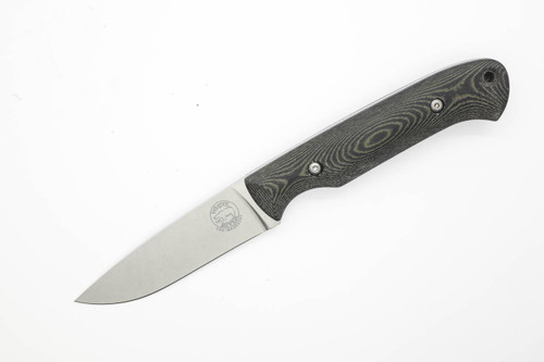 White River Knives: Hunter - Black & OD Linen Micarta Handle - MagnaCut Steel - Kydex Sheath