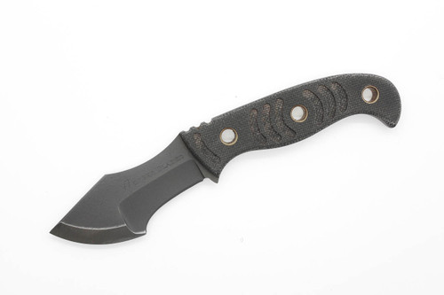 Dave Wenger Blades: Aphid Tracker - Nitro-V Stainless Steel - Black Canvas Micarta - Kydex Sheath