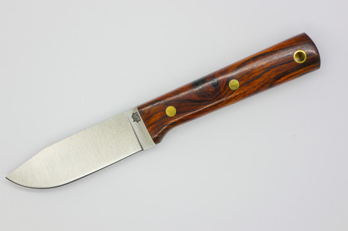 LT Wright Knives Maverick Scout - A2 Steel - Flat Grind - Desert Ironwood w/ Black Liners - 4