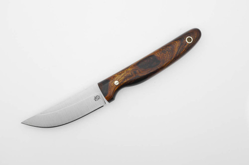 LT Wright Knives: APEX - A2 Steel - Saber Grind - Desert Ironwood w/ Black Liners Handle - 3