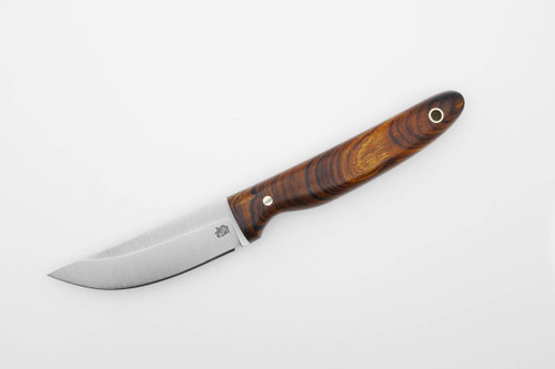 LT Wright Knives: APEX - A2 Steel - Saber Grind - Desert Ironwood w/ Black Liners Handle - 8