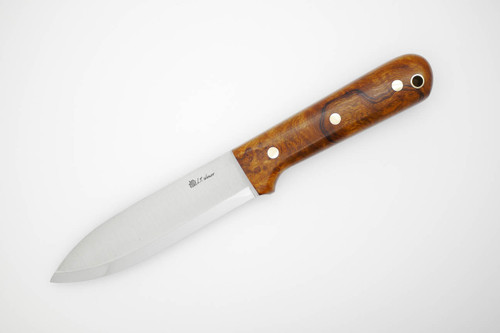 LT Wright Knives Gen 5 - A2 Steel - Scandi Grind - Desert Ironwood / FREE Black Liners! - 1