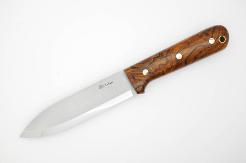 LT Wright Knives Gen 5 - A2 Steel - Scandi Grind - Desert Ironwood / FREE Black Liners! - 9