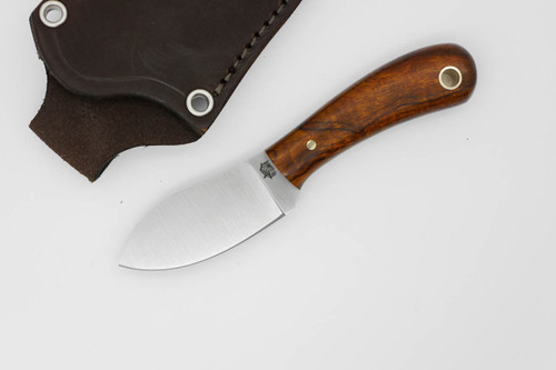 LT Wright Knives Lil Muk - Flat Grind - MagnaCut Steel - Desert Ironwood w/ FREE Black Liners - 5