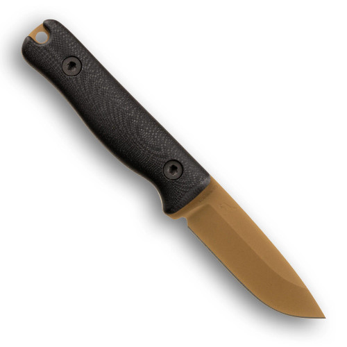 Reiff Knives: F3 - Fixed Blade-  - CPM MagnaCut - Saber, FDE PVD, Black G10