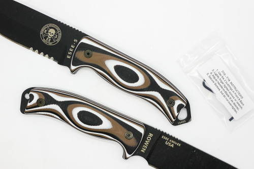TKC 2.0 G10 Handle for ESEE 5/6  - Winter Forest G-10, 3x3
