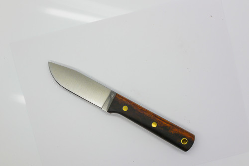 LT Wright Knives Maverick Scout - A2 Steel - Flat Grind - Desert Ironwood w/ Black Liners - 10