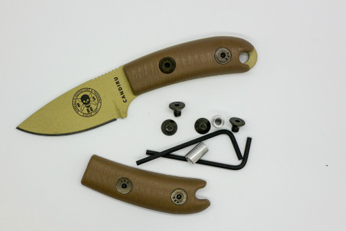TKC: G10 Handle for ESEE Candiru - Earth Brown