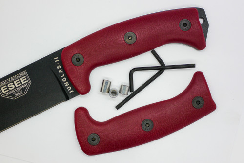 TKC: G10 Handle for ESEE Junglas I/II & Cleaver - Red