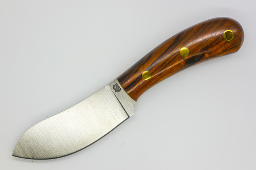 LT Wright Knives Camp MUK - Flat Grind - 3V Steel - Desert Ironwood with Black Liners - 9 - Matte Finish