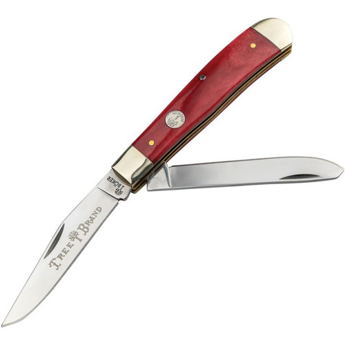 Boker: Treebrand - Trapper - Foldable Knife with Jigged Red Handle - 110829