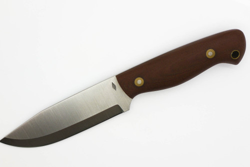 Battle Horse Knives - Brawler XL - 01 Steel Fixed Blade w/ Natural Canvas Micarta Handle