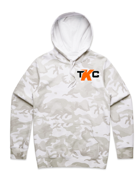 TKC: Hoodie - White Camo w/ TKC Logo - Small