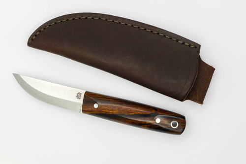 LT Wright Knives Pronghorn - Magnacut - Scandi Grind - Desert Ironwood w/ Black Liners - 3