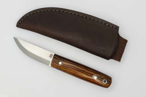 LT Wright Knives Pronghorn - Magnacut - Scandi Grind - Desert Ironwood w/ Black Liners - 4