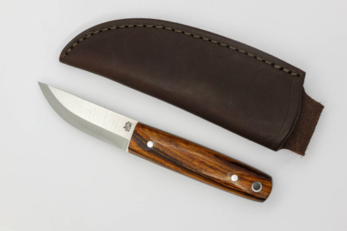 LT Wright Knives Pronghorn - Magnacut - Scandi Grind - Desert Ironwood w/ Black Liners - 12