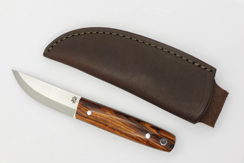 LT Wright Knives Pronghorn - Magnacut - Scandi Grind - Desert Ironwood w/ Black Liners - 20