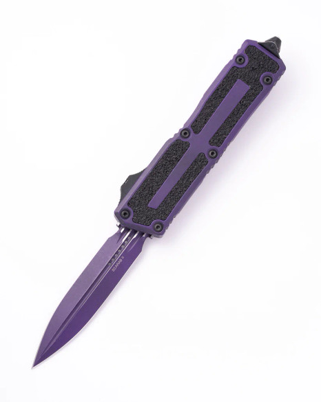 Microtech - SCARAB II GEN III D/E Standard Weathered Purple - OTF Automatic Knife - Purple