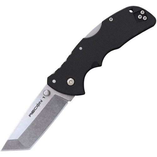Cold Steel - Mini Recon 1 - 3" AUS-10A Stainless Steel Blade - Tanto - Black GRN Handle