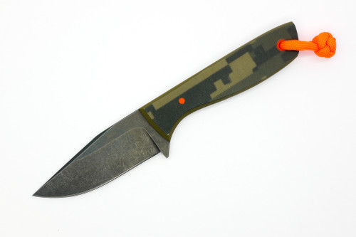 Aux Mfg - Runt XL - 3"  AEB-L stainless steel Blade w/ Digital Camo G10 Handles