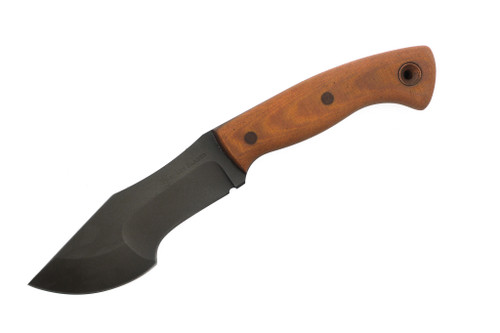 Dave Wenger Blades: Tracker Jr. - CPM 3V Steel - Without Sawtooth - Vintage Canvas Micarta - Kydex Sheath