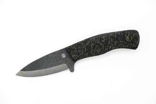 Primitive Woodsman - Foxfire - 2.5" Black Oxide 80CRV2 Steel Blade w/ Black Rubber Handle