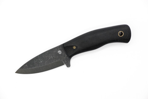 Primitive Woodsman - Foxfire - 2.5" Black Oxide 80CRV2 Steel Blade w/ Black Canvas Micarta Handle