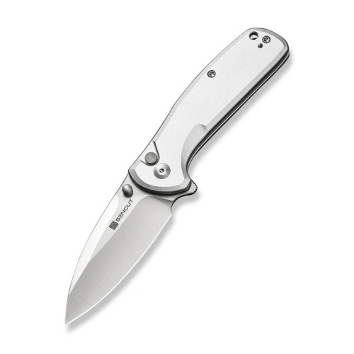 Sencut - ArcBlast - 2.98" Satin 9Cr18MoV Steel Folding Blade w/ Silver Aluminum Handle