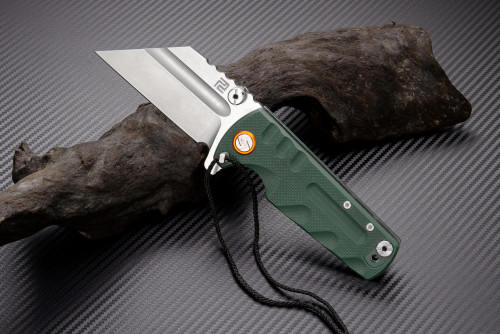 Artisan Cutlery - Proponent - 3.84" D2 Folding Knife w/ Liner Lock -  Green G10 Handle