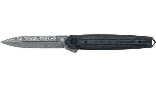 Fox Knives - Pacifico - 3.74"  Damascus Steel Folding Blade w/ Black Camo Handle
