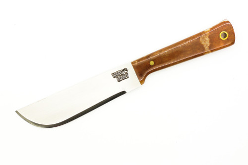 Woods Monkey - Widdle Chete by L.T. Wright - AEB-L Steel - Convex Machete Grind - Satin Finish - Brown Bone Handle - 4