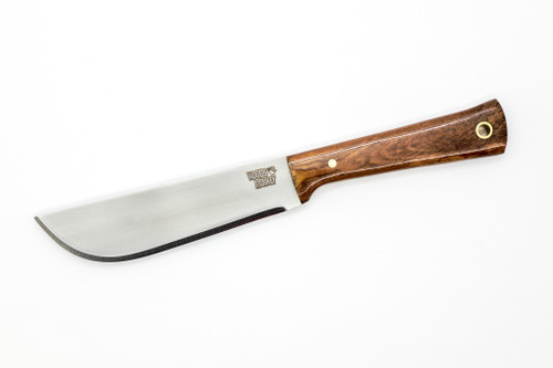 Woods Monkey - Widdle Chete by L.T. Wright - AEB-L Steel - Convex Machete Grind - Satin Finish - Brown Bone Handle - 7