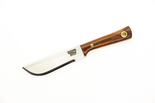 Woods Monkey - Lil Widdle Chete by L.T. Wright - AEB-L Steel - Convex Machete Grind - Satin Finish - Brown Bone Handle - 1
