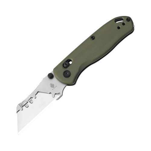 Kizer Knives - Dropbear Utility - 2.74" Razor Blade W/ Green G10 Handle