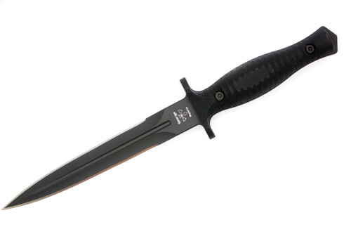 Spartan Blades - Spartan-George V-14 Dagger - 6.75" Black DLC Fixed Blade W/ Black G10 Handle