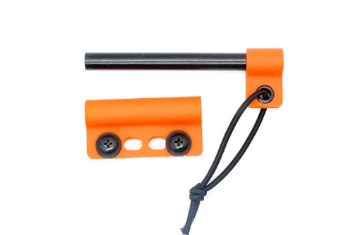TKC Fire Starter Kit - Blaze Orange Kydex Holder and Handle