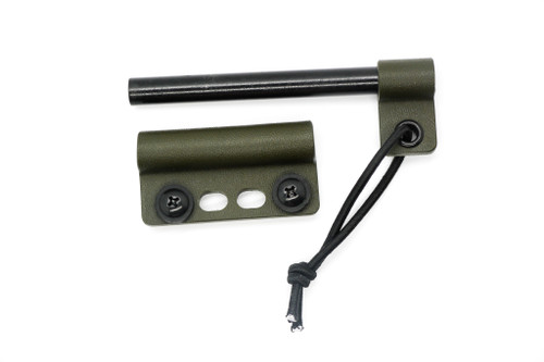 TKC Fire Starter Kit - OD Green Kydex Holder and Handle