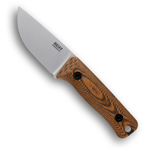 Reiff Knives: Rangewolf - Fixed Blade - MagnaCut, Stonewash, Black & Orange G10 Handle
