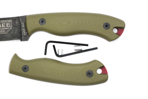 TKC G10 Handle for ESEE JG5 - Ranger Green W/ Red Liner
